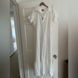 J.Crew, Large White Shirt dress